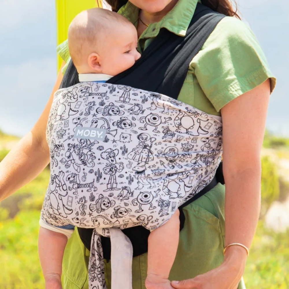 Disney Pixar Baby Easy-Wrap Carrier - Black and White